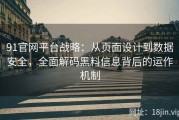 91官网平台战略：从页面设计到数据安全，全面解码黑料信息背后的运作机制