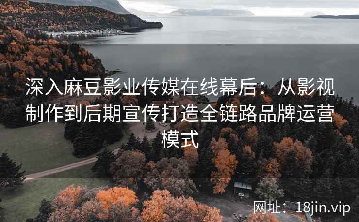 深入麻豆影业传媒在线幕后：从影视制作到后期宣传打造全链路品牌运营模式
