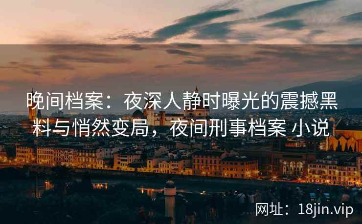 晚间档案：夜深人静时曝光的震撼黑料与悄然变局，夜间刑事档案 小说
